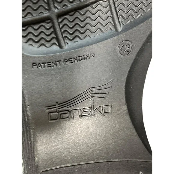 Dansko LT Pro Clog Blue Waves Patent Womens Size 42 EU / 11.5-12 US - Picture 10 of 10